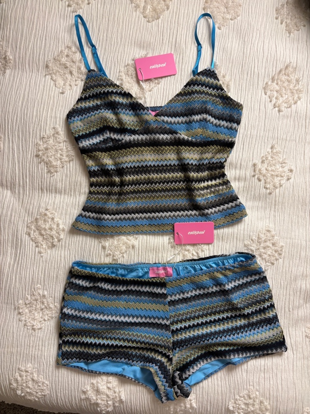 Edikted Zigzag Stripe Set - Medium